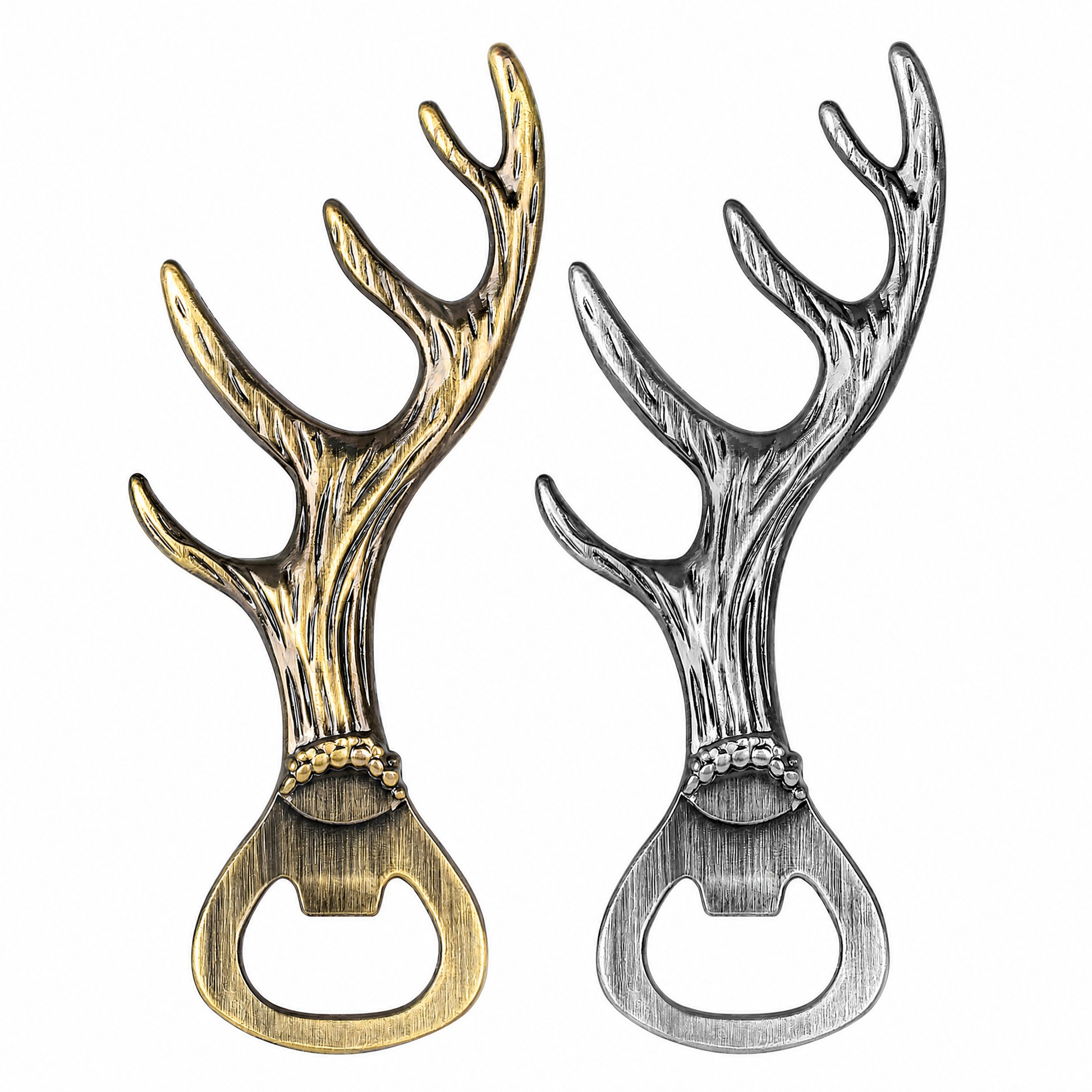 Deer antler beer bottle opener gift for beer lovers