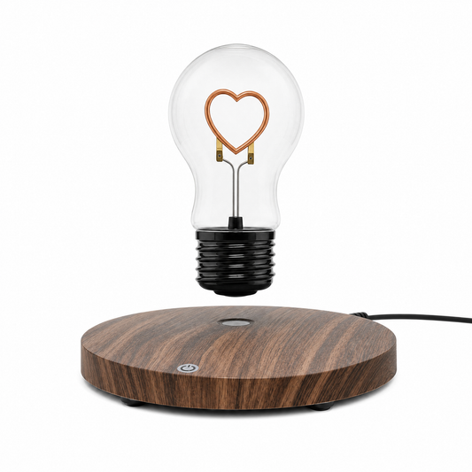 Magnetic floating heart bulb lamp gift for cozy room decor