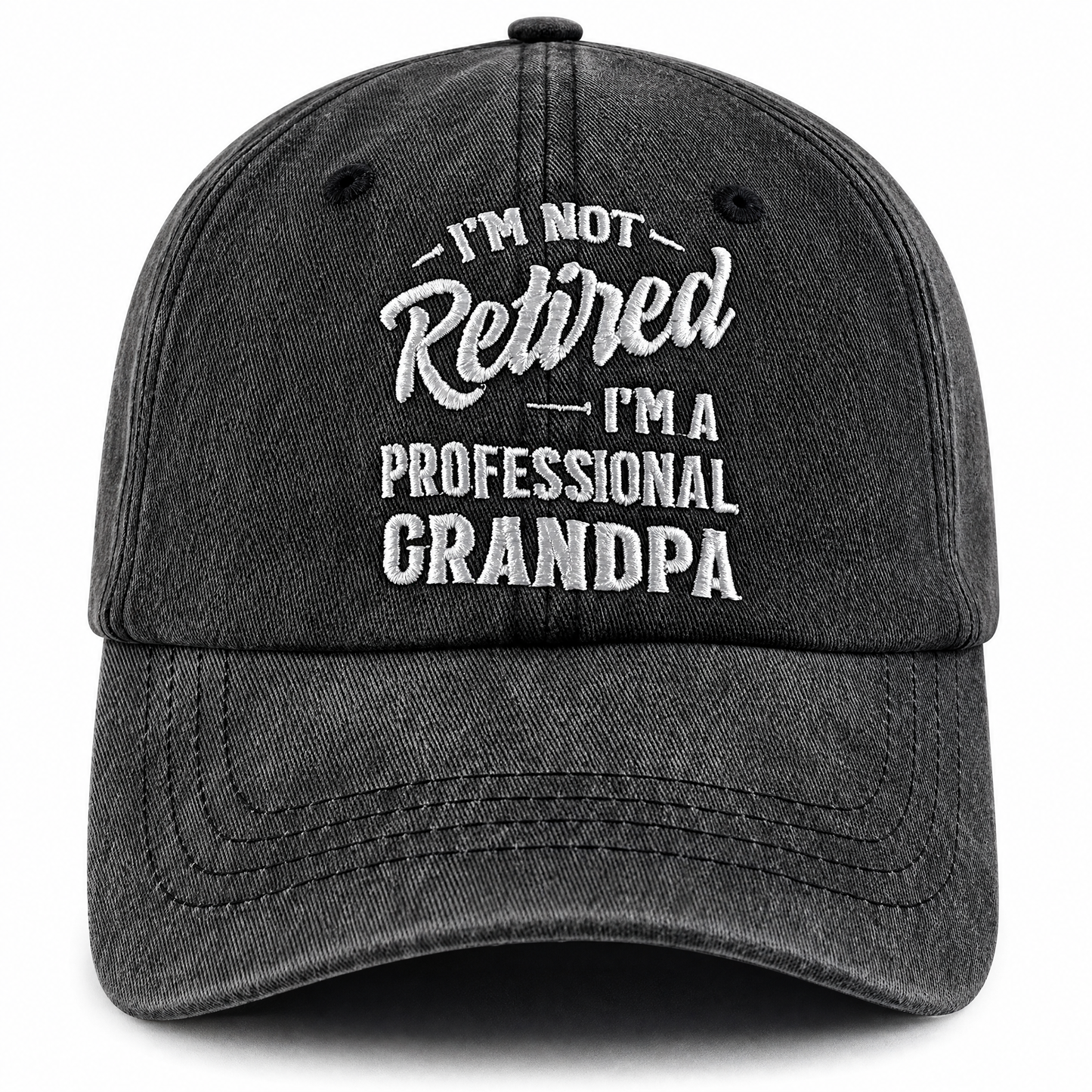 Not Retired Professional Grandpa hat gift